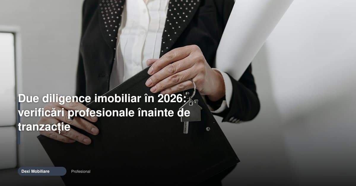 Due diligence imobiliar în 2026: verificări esențiale